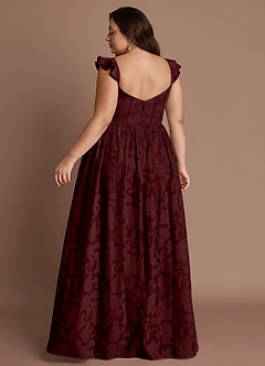 Denisse Wine Corset Maxi Dress image8