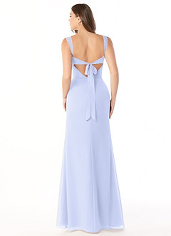 Azazie Audre Bridesmaid Dresses Lavender Mermaid Pleated Chiffon Dress image2