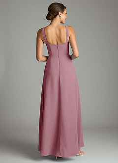 Azazie Debra Bridesmaid Dresses Vintage Mauve A-Line with Pockets Chiffon Convertible Dress image6