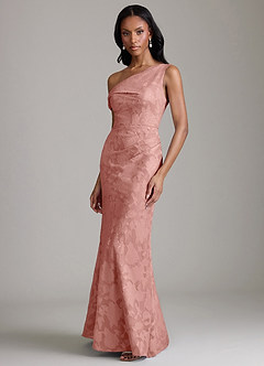 Azazie Emerson Brudtärnklänningar Klä av Sjöjungfru i Blommig Utbrändhet Av axeln Rosett image5