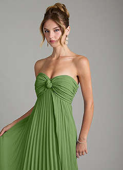 Azazie Tempest Brautjungfernkleider Wandelbar Empire Korsett Chiffon Kleid Basilikum image10