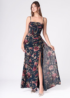 Aurra Navy Multi Maxi Dress image2