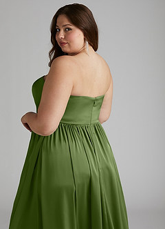 Azazie Morana Bridesmaid Dresses Juniper A-Line Off the Shoulder Stretch Satin Convertible Dress image20