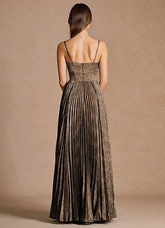 Vesper Coffee Brown Maxi Dress image2