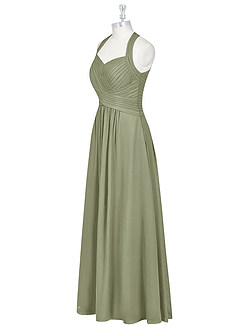Azazie Claudia Bridesmaid Dresses Pistachio A-Line Sweetheart Neckline Chiffon Dress image9