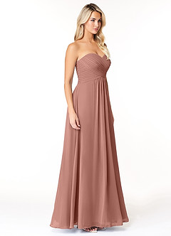 Azazie Yazmin Bridesmaid Dresses Cedar Rose A-Line Sweetheart Neckline Chiffon Convertible Dress image5