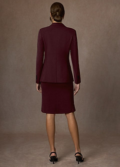 front Kennedy Cabernet Vestido estruturado com elastano