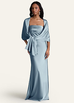 Azazie Matching Color Aleena Stretch Satin Shawl