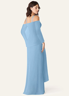 front Azazie Matching Color Chiffon Shawl