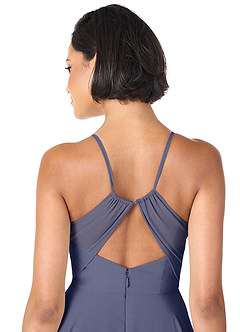 Azazie Avelina Bridesmaid Dresses Stormy A-Line V-Neck Pleated Chiffon Dress image5