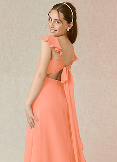 Azazie Everett Junior Sunset A-Line Chiffon Dress image7