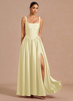 Kleid Lucretia Zitronengrün image3