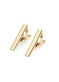 front Sleek Metal Tie Clip
