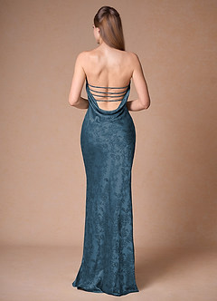 Ondine Navy Black Strapless Dress image3