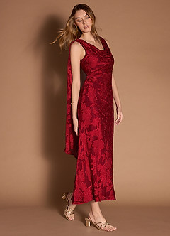 Robe Longue Rouge Rubis Monika image4