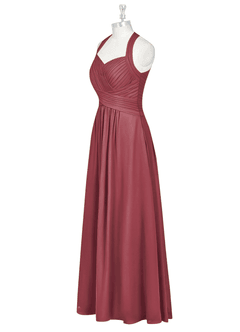 Azazie Claudia Final Sale Dusty Rose A-Line Sweetheart Neckline Chiffon Dress image9