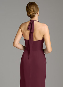 Azazie Serenity Bridesmaid Dresses Cabernet Mermaid Sweetheart Neckline Chiffon Dress image2