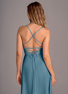 Azazie Mei Abiti da Damigella Abito A-Line in Chiffon Bermuda image2