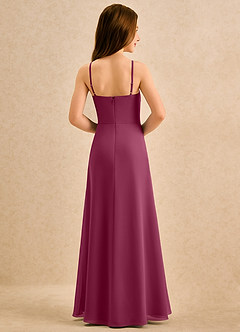 Azazie lolly Girls Formal Sukienki dla dziewczynek sypiących kwiaty Linia A Pofałdowany Szyfon Długość podłogi Sukienka image2