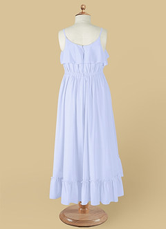 Azazie Karmen Flower Girl Dresses Lavender A-Line Ruched Chiffon Dress image10