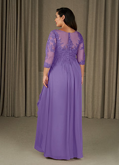 Azazie Calanthe Mother of the Bride Dresses Tahiti A-Line Scoop Chiffon Dress image7