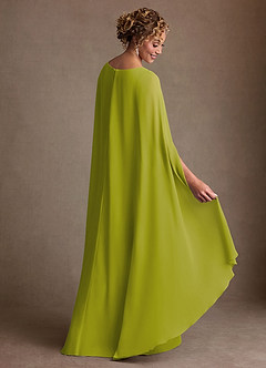 Azazie Boudica Kleider für die Brautmutter A-Linie Plissee Chiffon Kleid Zitronengras image4