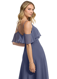 Azazie Jean Bridesmaid Dresses Stormy A-Line Chiffon Convertible Dress image7