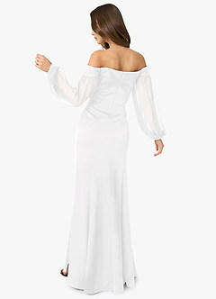 Maxine White Off the Shoulder Maxi Dress image4