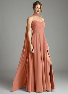 Azazie Ayla Abiti da Damigella Abito A-Line in Chiffon Scollo a Cuore Più Tagliato image1