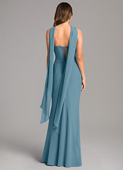 Azazie Sorrel Bridesmaid Dresses Bermuda Mermaid Corset Chiffon Dress image5