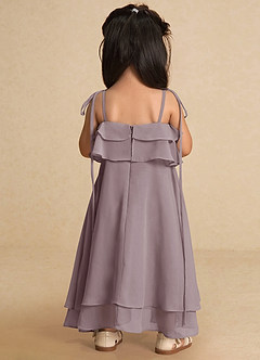 Azazie Temi Final Sale Ivory A-Line Spaghetti Strap Chiffon Dress image9