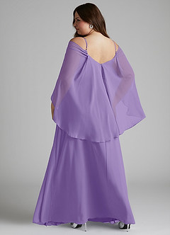 Azazie Cienna Jurken voor bruidsmeisjes Jurk van Chiffon met A-Lijn Off the Shoulder Tahiti image8