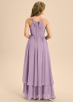 Azazie Elliora Junior Wisteria A-Line Pleated Chiffon Dress image2