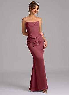 Azazie Sorrel Suknie dla druhen Syrena Gorset Szyfon Do ziemi Sukienka image7