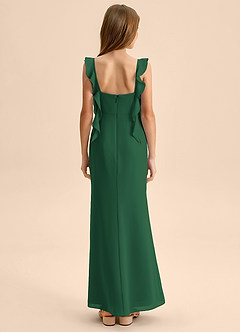 Azazie Jessamine Junior Klä av Sjöjungfru i Chiffong Älskling Halsringning image2