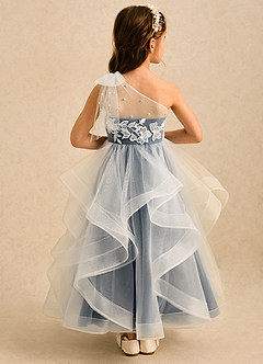 Azazie Zoey Flower Girl Dresses Neptune Ball-Gown Lace Tulle Dress image2