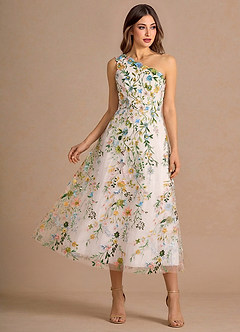 Robe Midi Rose Blush Multi Maribela image4