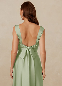 Christian Siriano Bridal for Azazie 1001 Bridesmaid Dresses Dusty Sage A-Line Sweetheart Neckline Stretch Satin Dress image16