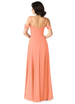 Azazie Tancie Bridesmaid Dresses Sunset A-Line Off the Shoulder Chiffon Convertible Dress image2