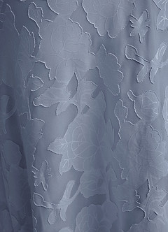 Azazie Emerson 신부 들러리 드레스 인어 오프 더 숄더 플로럴 번아웃 바닥 길이 드레스 image3