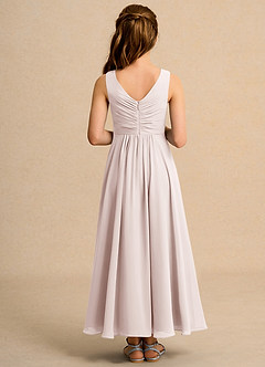 Azazie Ducky Junior Formal Flower Girl Klänningar Klä A-Line i Chiffong Plisserad image2