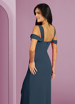 Barbie ♥ Azazie Bridesmaid Dresses Neptune A-Line Off the Shoulder Chiffon Dress image2