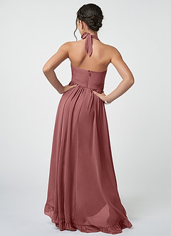 Azazie Hermione Junior Amethyst A-Line Chiffon Dress image3