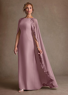 Azazie Artemisia Klänningar till brudens mor Klä Tubklänning i Chiffong Spets Dammig Ros image4