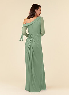 Azazie Marna Abiti per la Madre della Sposa Abito Tubino in Maglia Monospalla Matcha image3