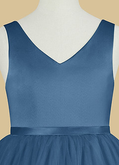 Azazie Marybell Flower Girl Dresses Twilight A-Line Bow Tulle Dress image8