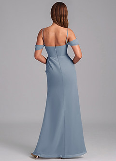 Azazie Johana Jurken voor bruidsmeisjes Converteerbaar Jurk van Chiffon met Zeemeermin Off the Shoulder Schemering image2