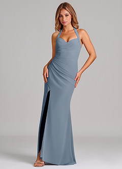 Azazie Emeria Suknie dla druhen Syrena Dekolt w kształcie serca Szyfon Do ziemi Sukienka image1