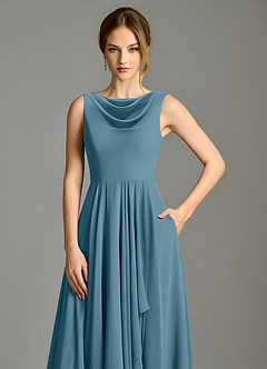 Azazie Wonderland Bridesmaid Dresses Bermuda A-Line Pleated Chiffon Dress image7