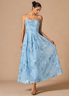Evangeline Sky Blue Maxi Dress | Azazie